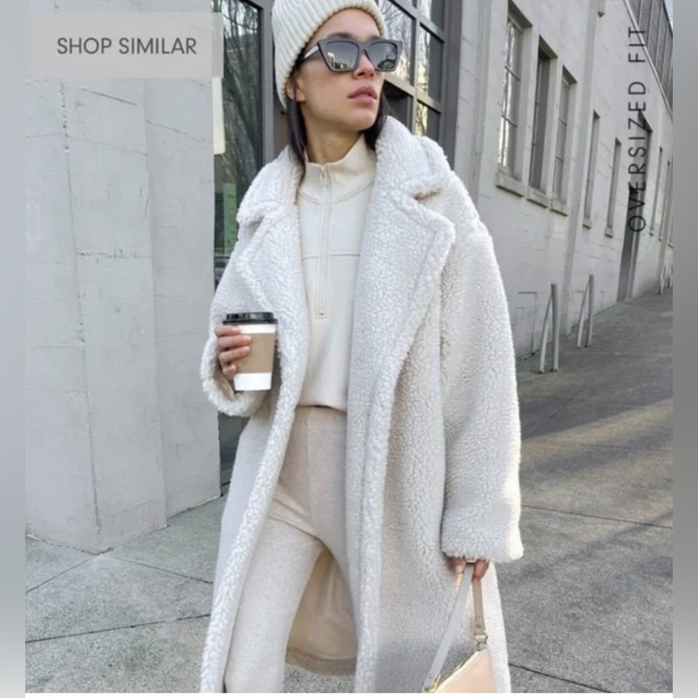 Oak + Fort Teddy Coat S BNWT